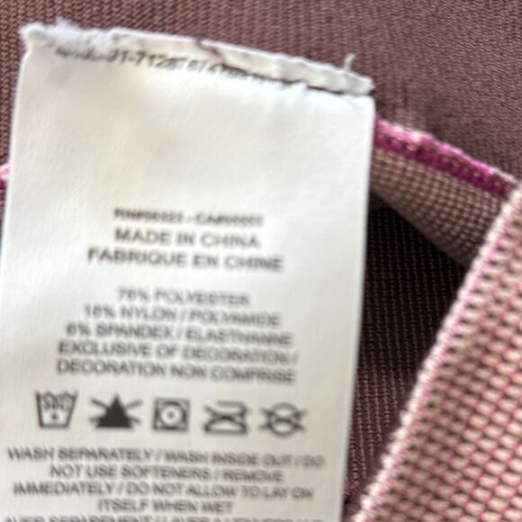 Nike Brown & Purple Colorblock Biking Skorts - Picture 5 of 6